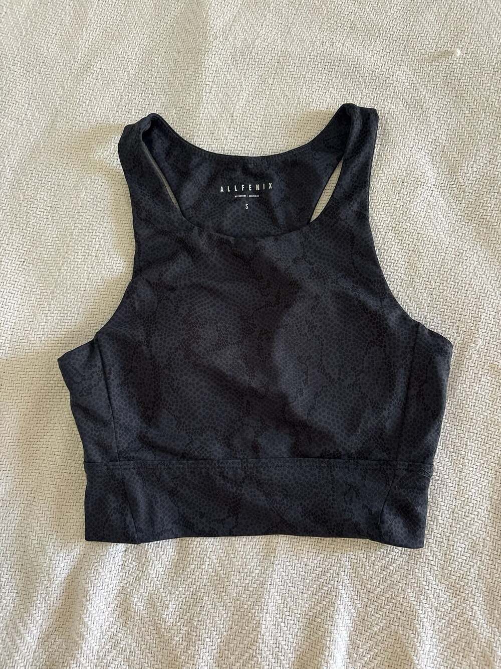 All Fenix Longline Snake Print Sports Bra